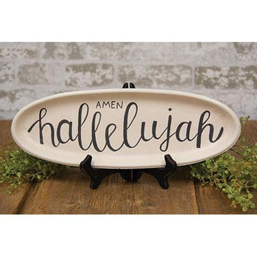 Amen Oval Tray - The Fox Decor